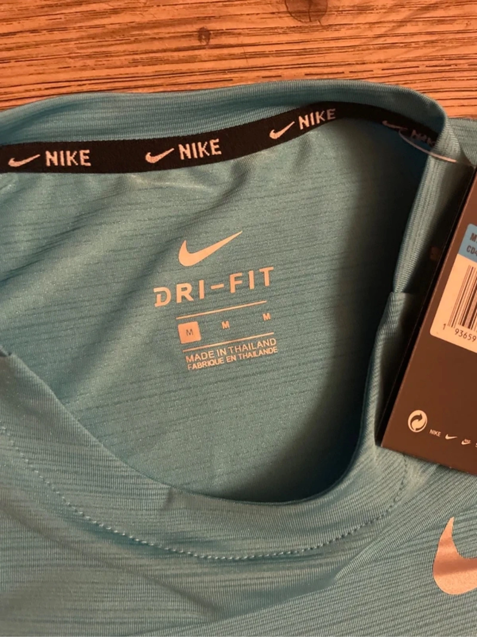 conjunto nike running miller azul (camiseta + short) – photo 4
